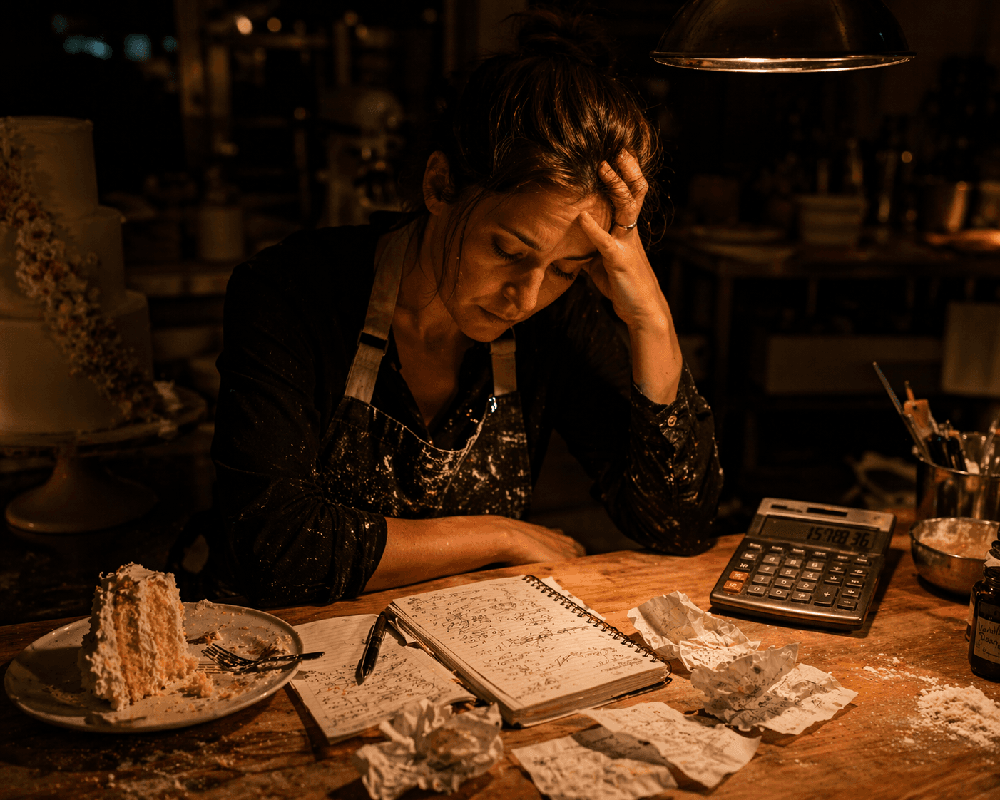 Pastry studio owner struggling with pricing